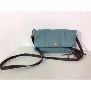 Nanette Lepore Blue Leather Shoulder Purse Crossbody Bag